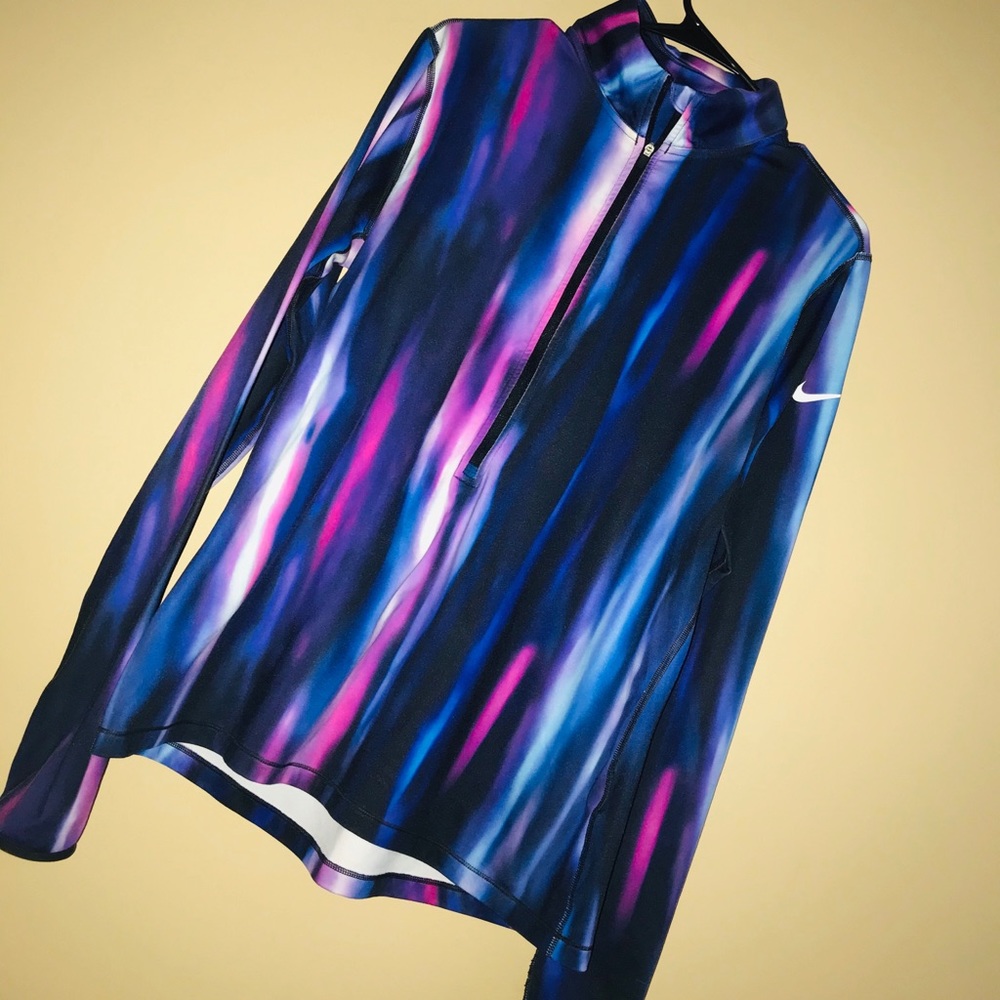 Purple Galaxy Nike Dri Fit Sweater
